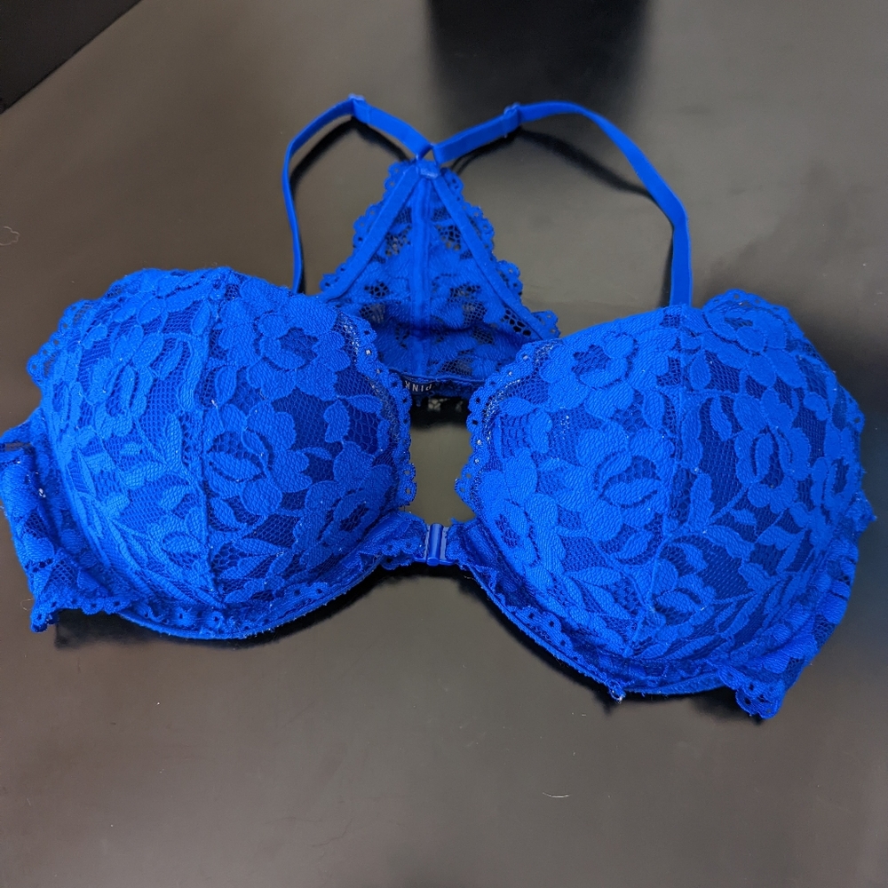 PINK bra - blue